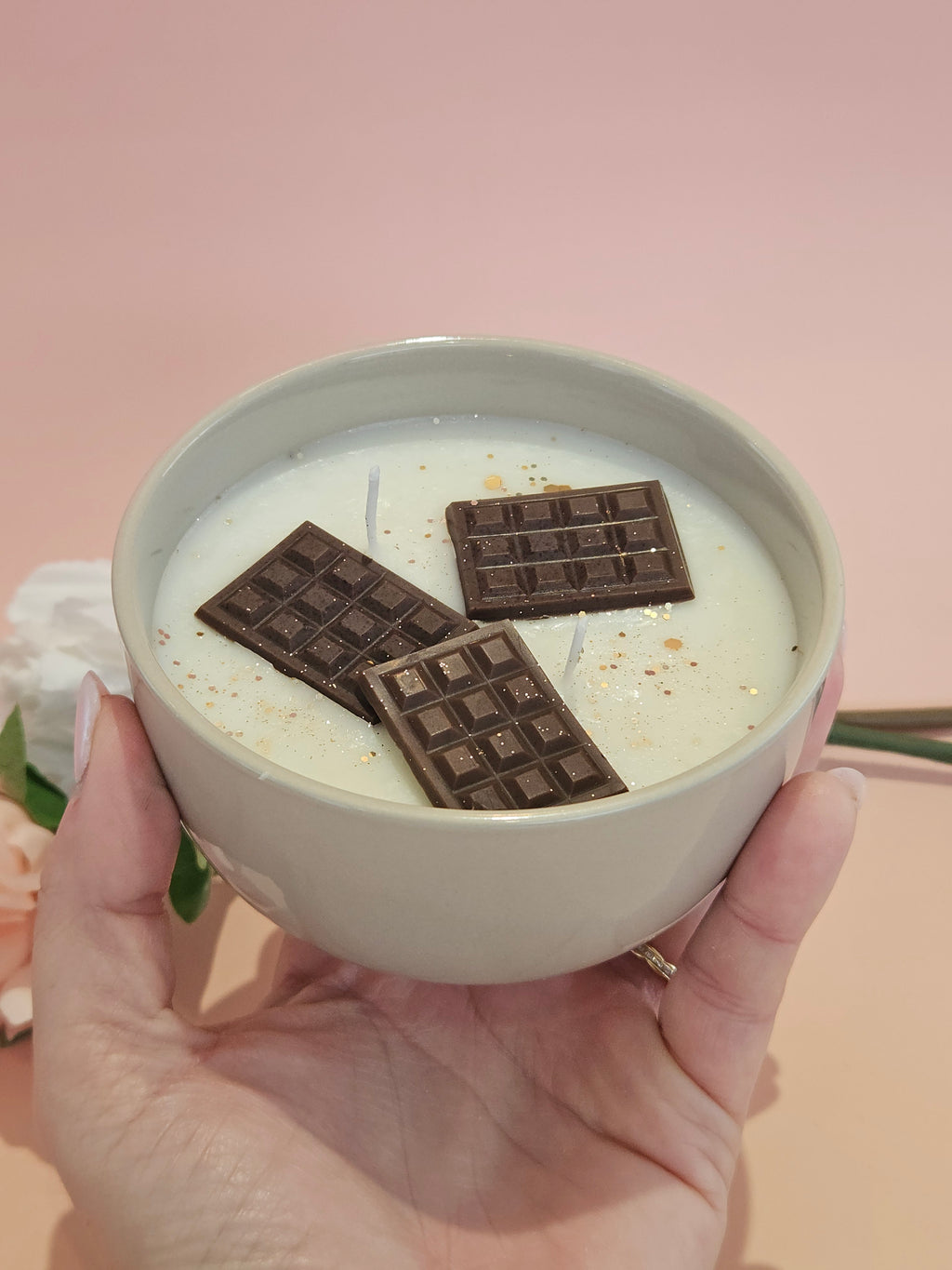 Bougie chocolat noisette !