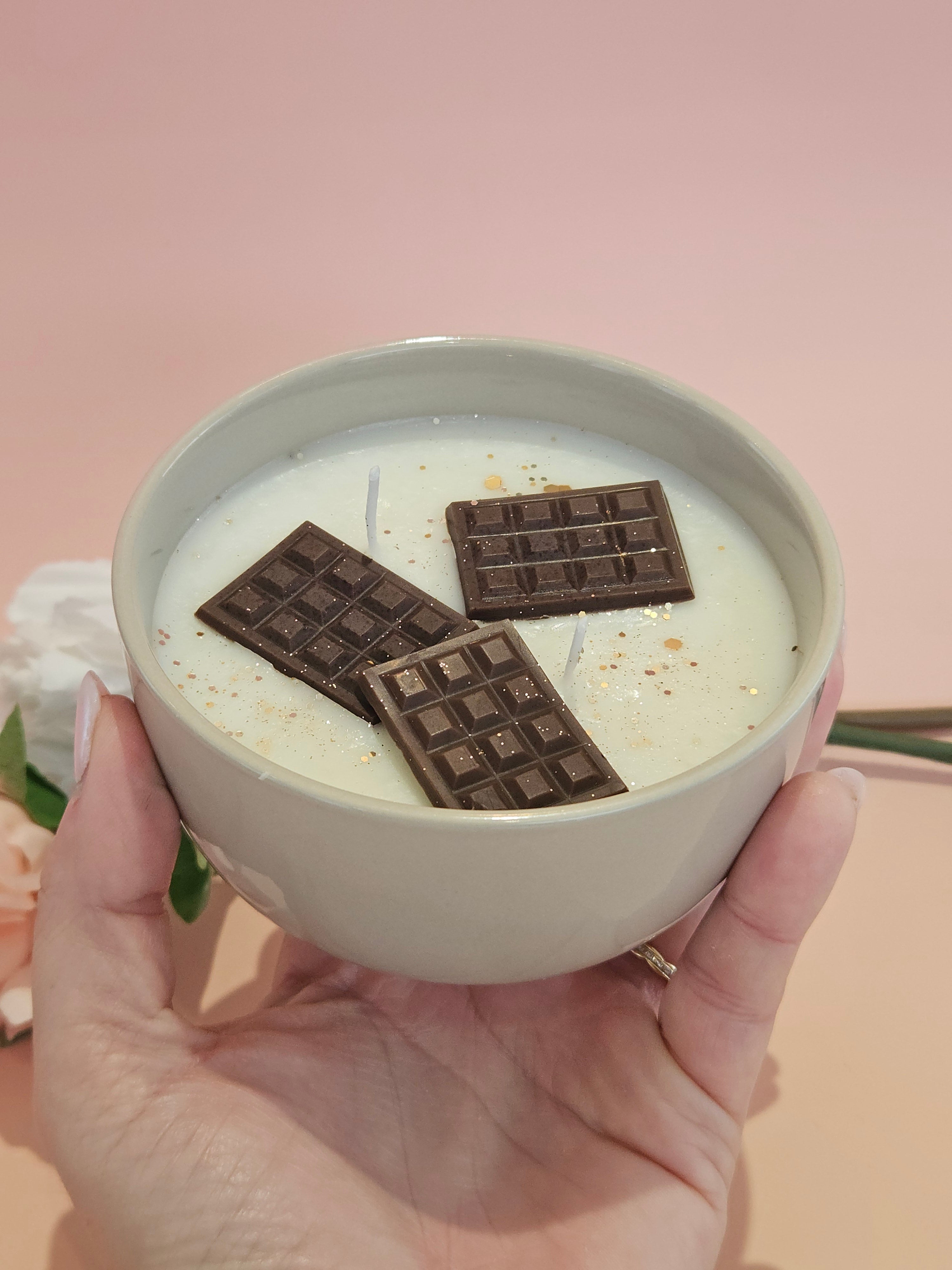 Bougie chocolat noisette !