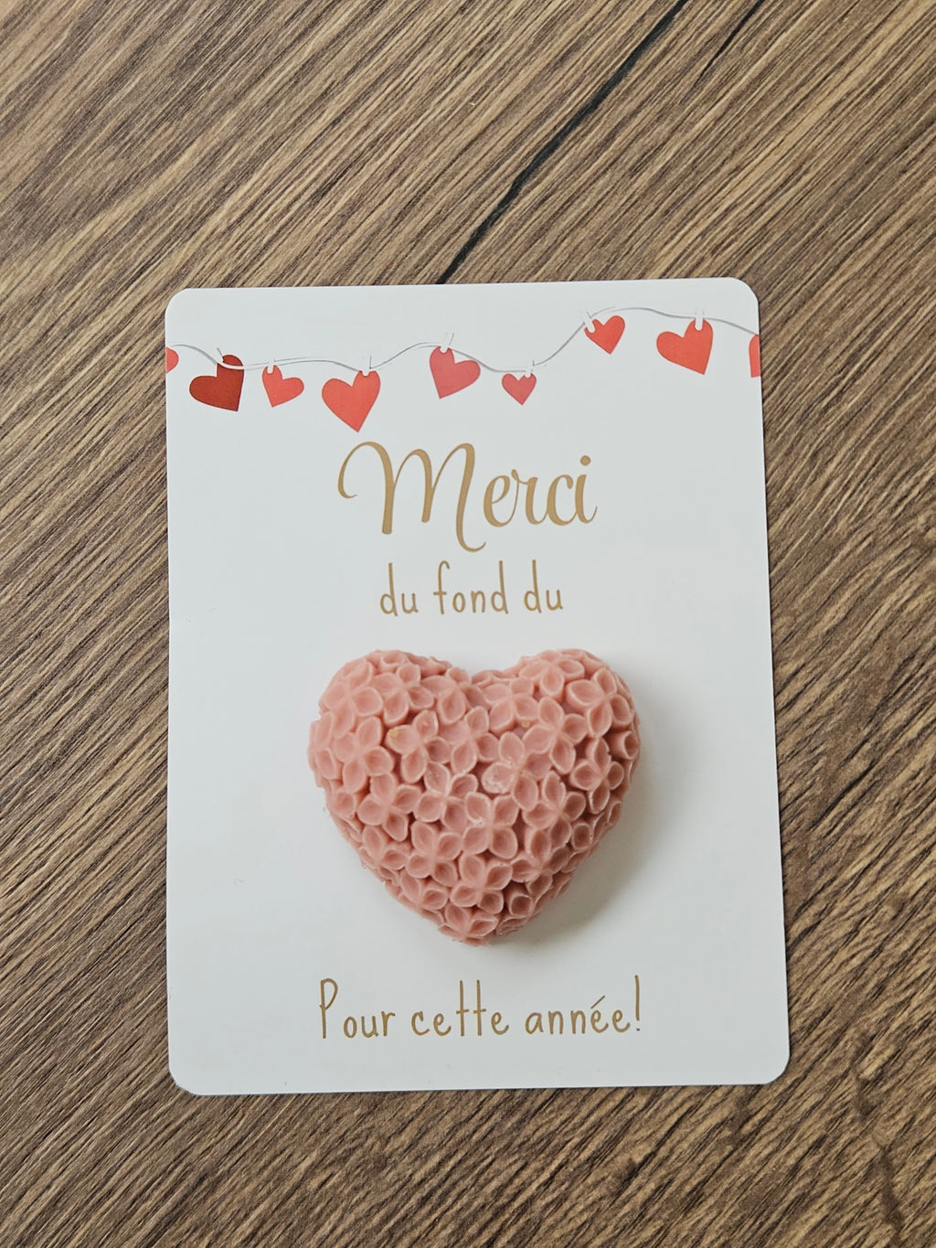 Carte remerciement gros cœur ❤️