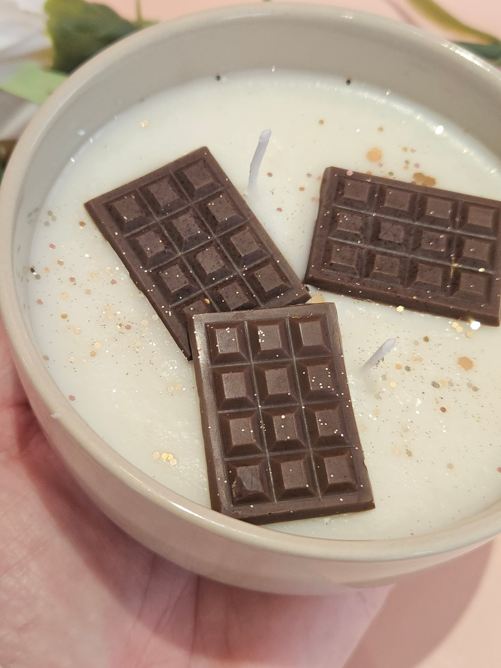 Bougie chocolat noisette !