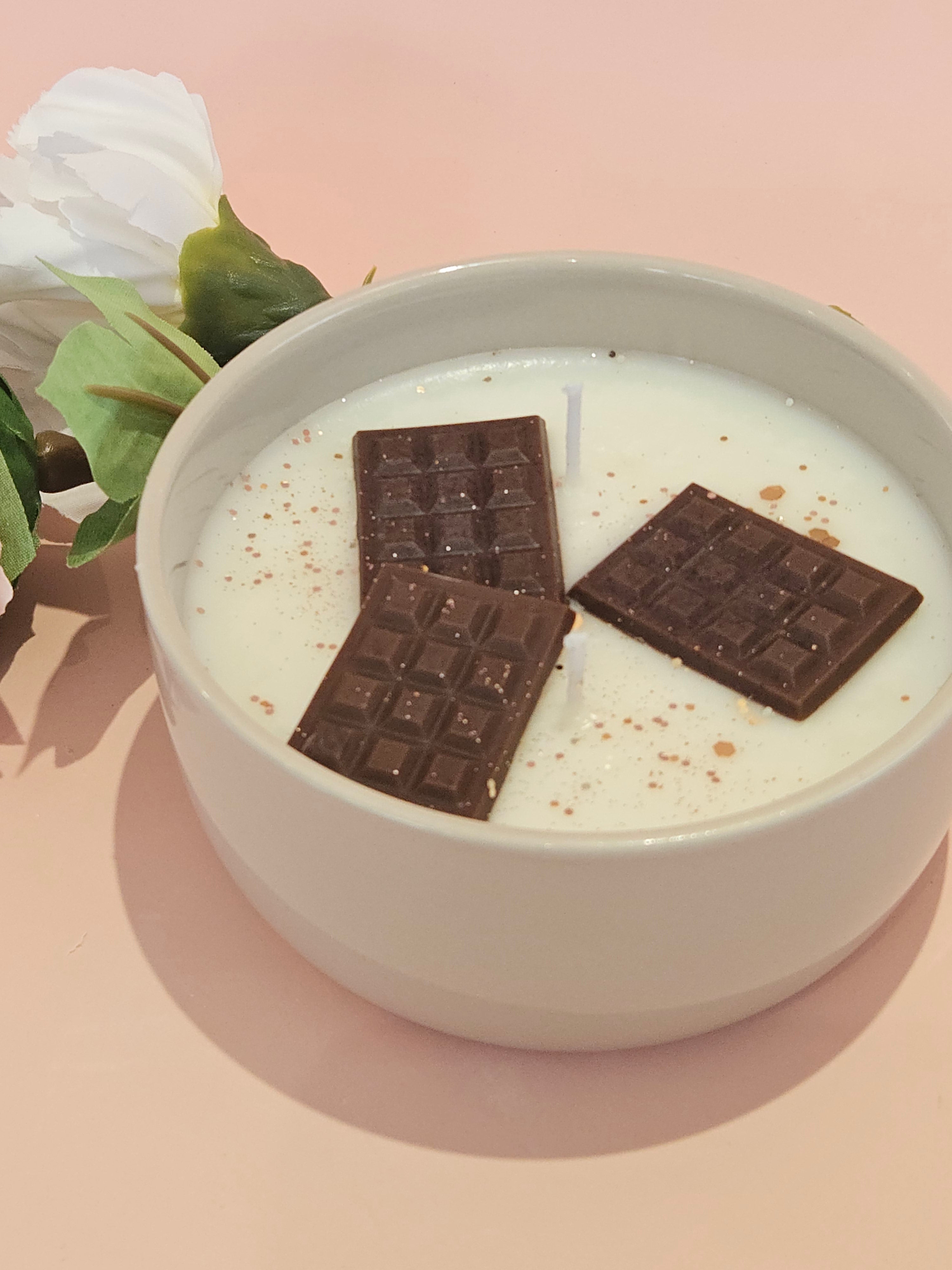 Bougie chocolat noisette !